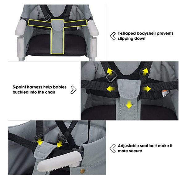 VEEYOO Clip On High Chair Folding Fast Table Chair with Storage Bag (Pre-owned) - Picture 6 of 8